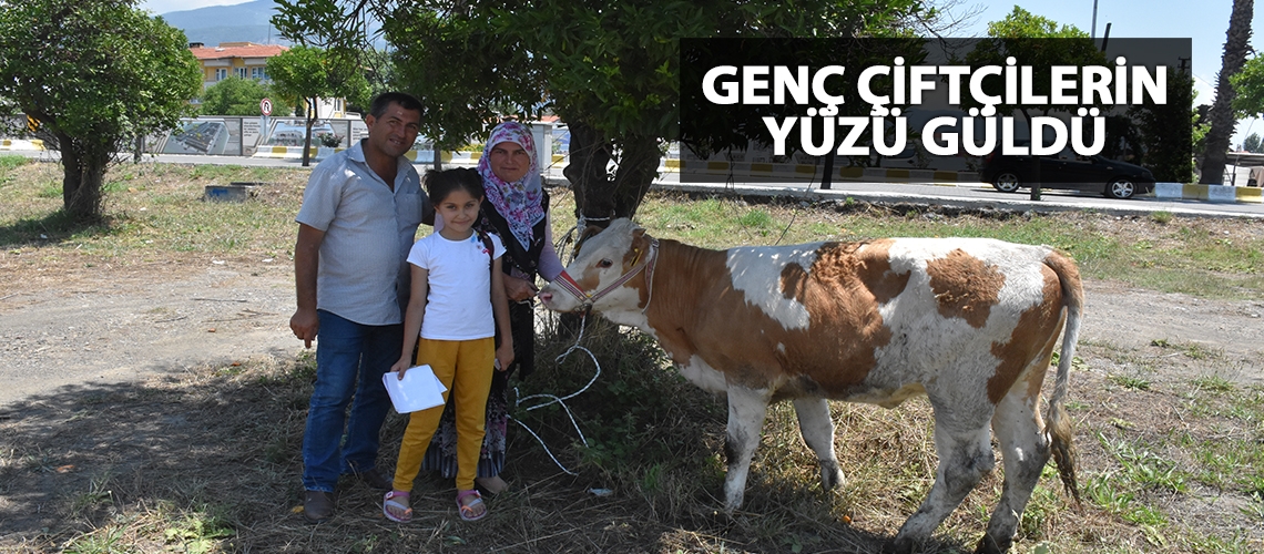 Genç çiftçilerin yüzü güldü