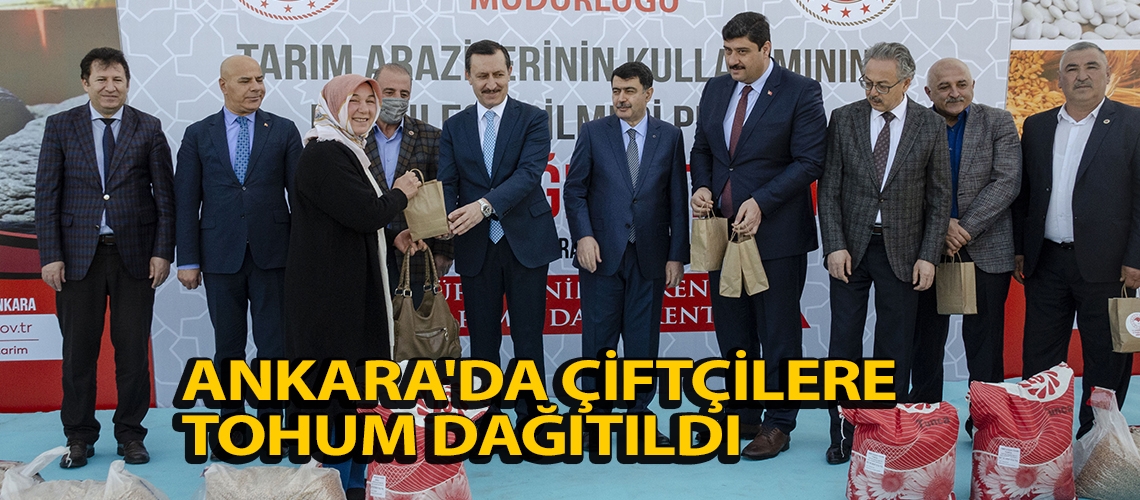 Ankara'da çiftçilere tohum dağıtıldı