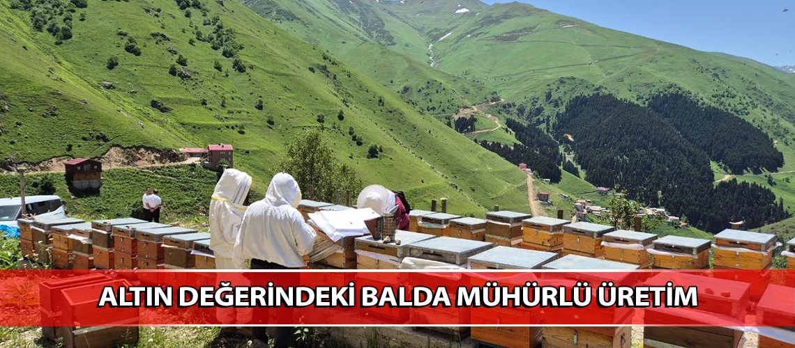 Altın değerindeki balda mühürlü üretim