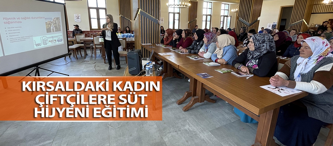 Kırsaldaki kadın çiftçilere süt hijyeni eğitimi