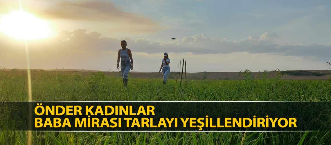 Önder kadınlar baba mirası tarlayı yeşillendiriyor