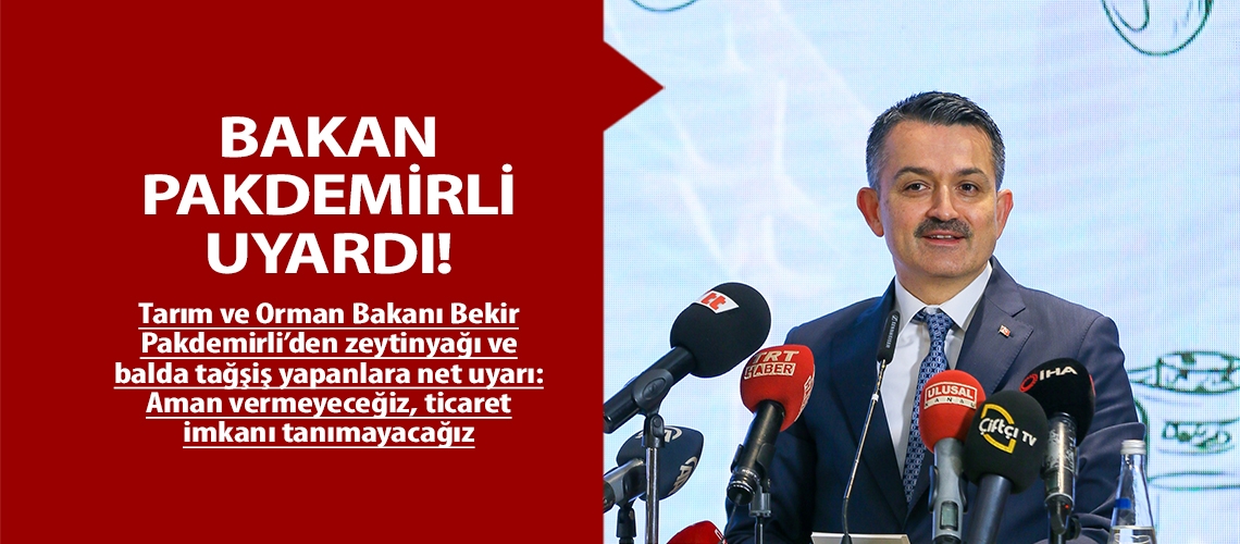 Bakan Pakdemirli uyardı!