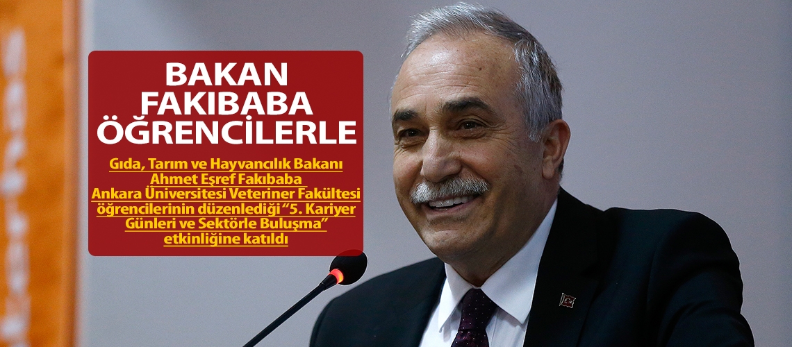 Bakan Fakıbaba öğrencilerle