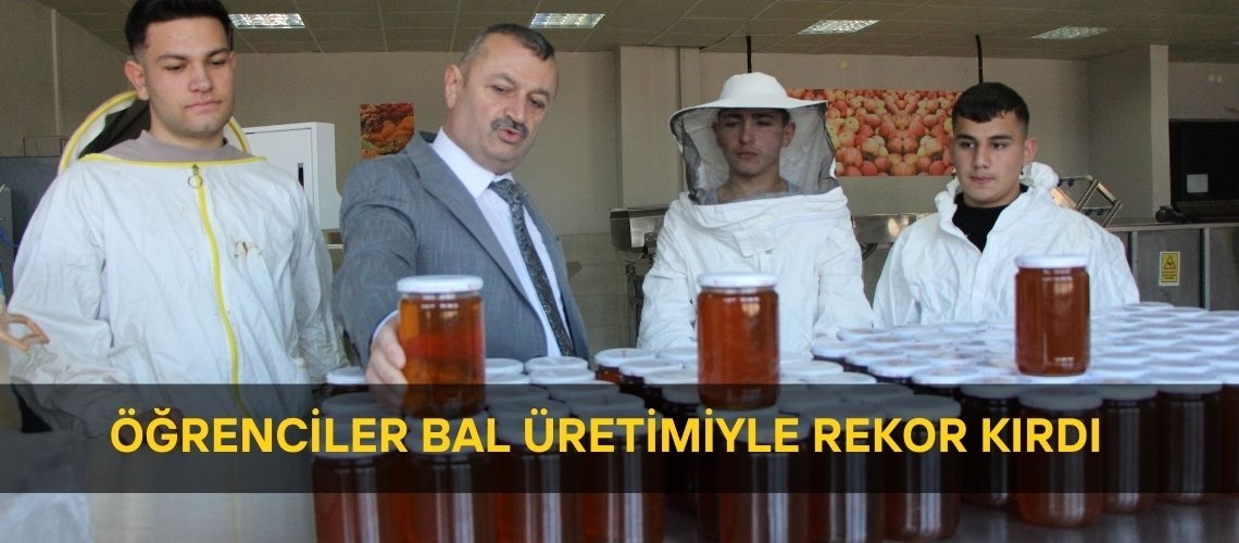 Öğrenciler bal üretimiyle rekor kırdı