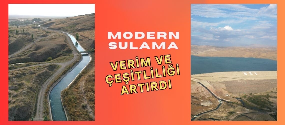 Modern sulama verim ve çeşitliliği artırdı