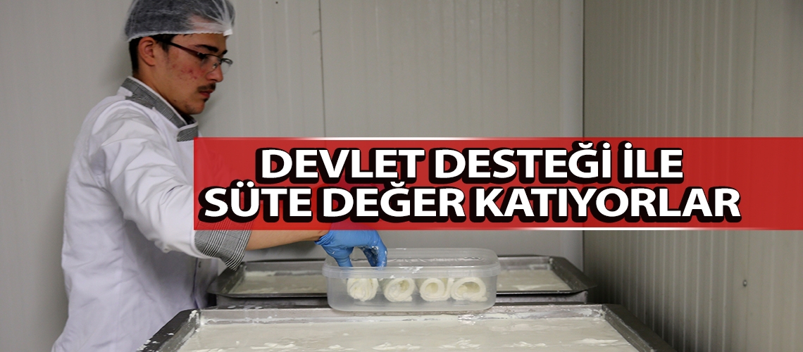 Devlet desteği ile süte değer katıyorlar