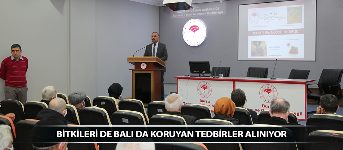 Bitkileri de balı da koruyan tedbirler alınıyor