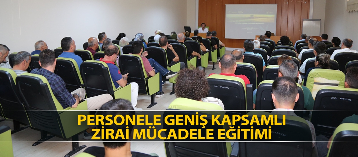 Personele geniş kapsamlı zirai mücadele eğitimi