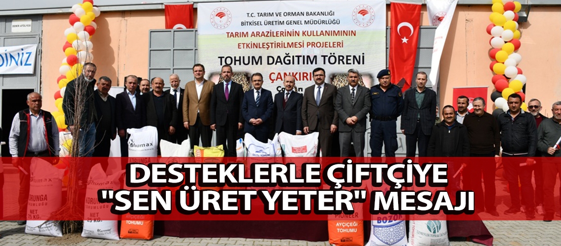 Desteklerle çiftçiye 