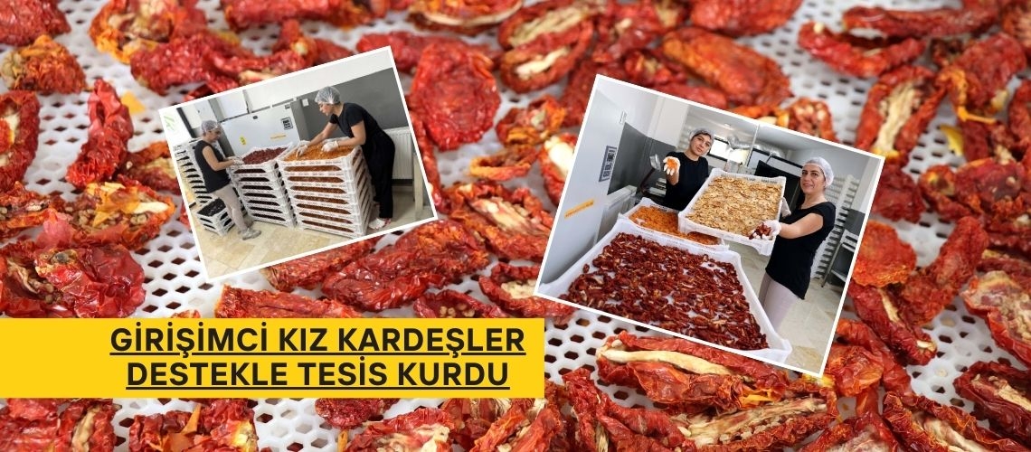 Girişimci kız kardeşler destekle tesis kurdu