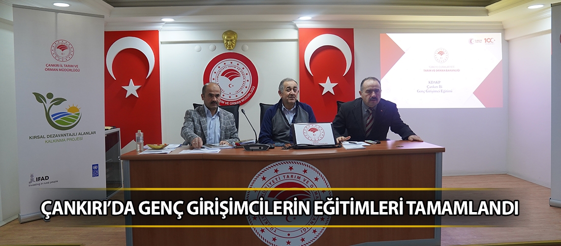 Çankırı’da genç girişimcilerin eğitimleri tamamlandı