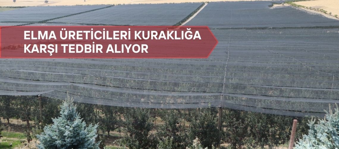 Elma üreticileri kuraklığa karşı tedbir alıyor