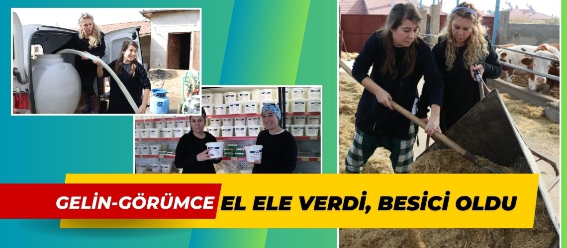 Gelin-görümce el ele verdi, besici oldu