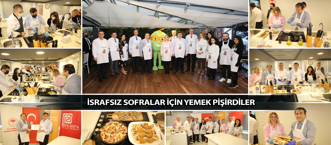 İsrafsız sofralar için yemek pişirdiler