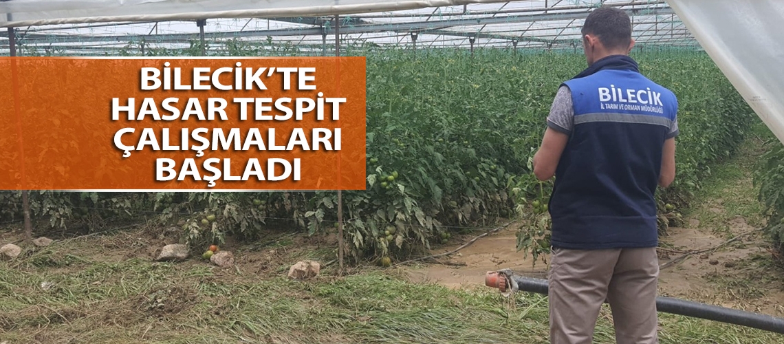 Bilecik’te hasar tespit çalışmaları başladı