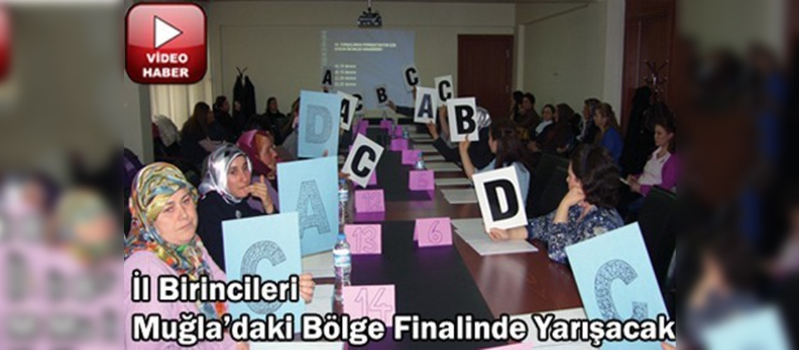 Çanakkaleli ve Manisalı kadınlar bilgilerini yarıştırdı