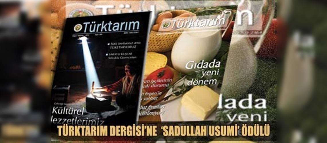 TÜRKTARIM Dergisi'ne ödül !