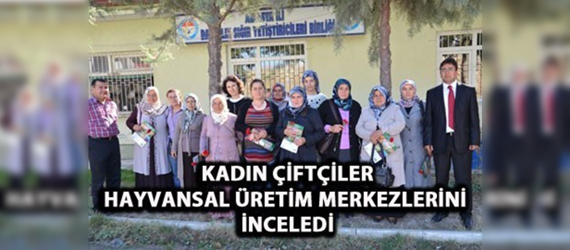 Amasyada kadın çiftçilere teknik gezi