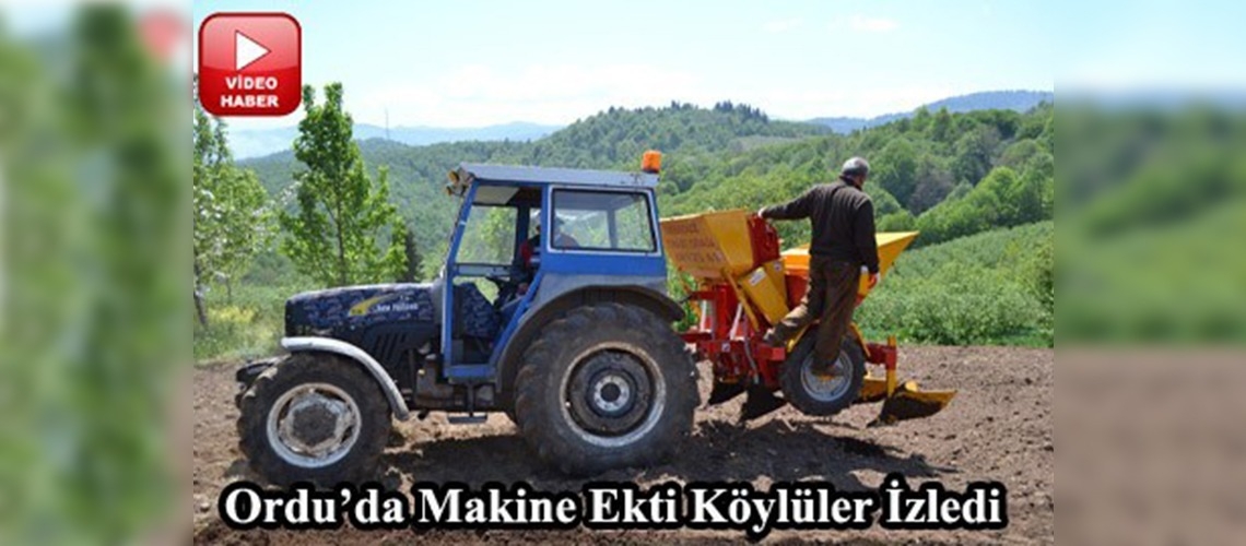 Patates ekimi artık makineyle yapılıyor