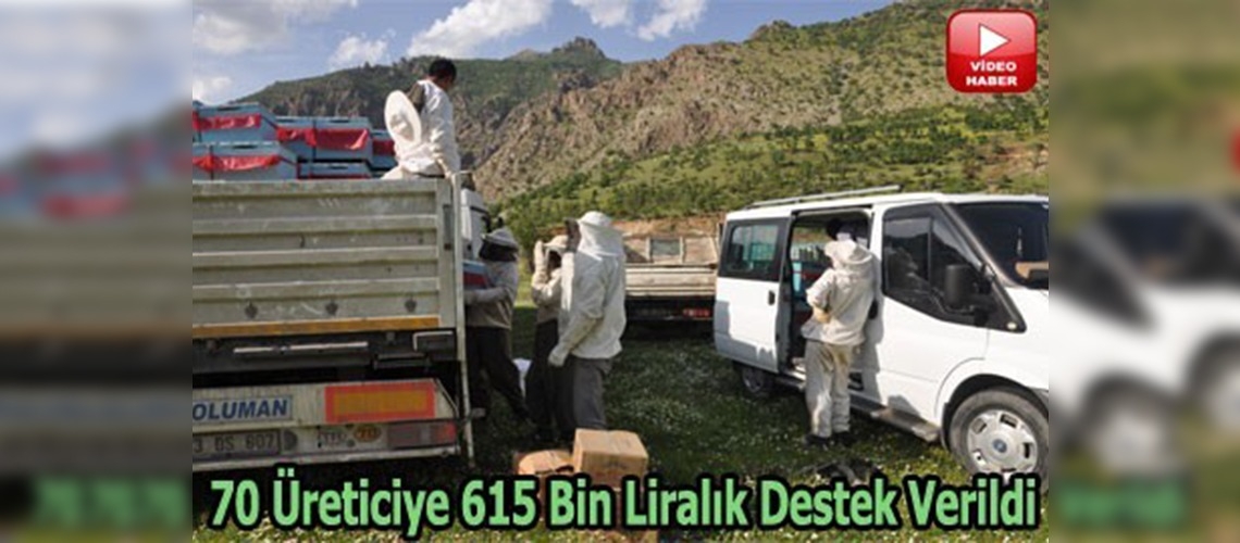 Uludere'de arıcılara destek