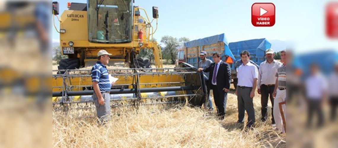 Erzincan'da biçerdöver kontrolleri sürüyor