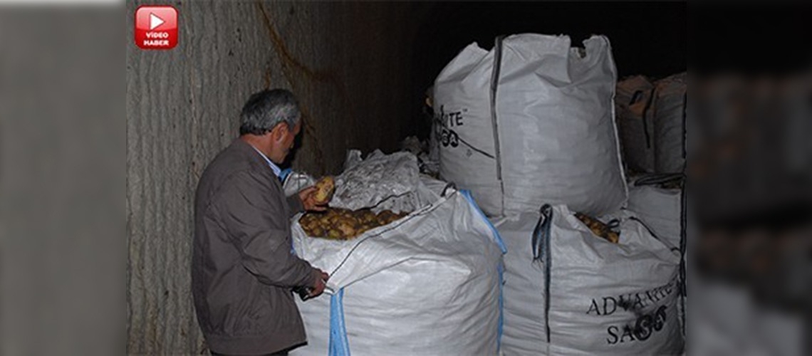 Nevşehirde depolardaki patatesler satılmaya başlandı