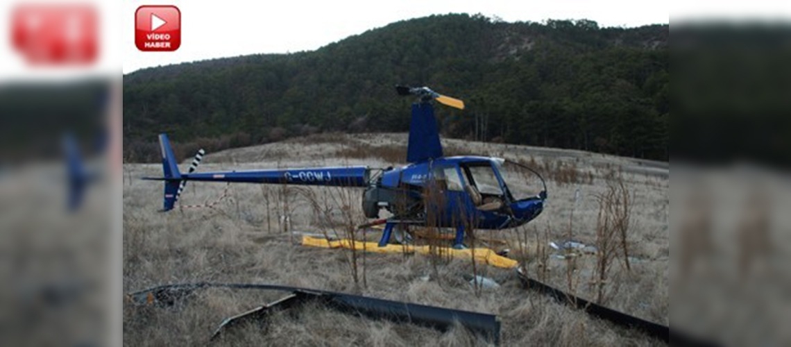 Nallıhanda tarlaya düşen helikopter davalık oluyor 