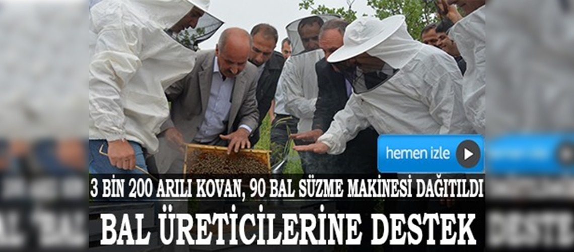 Siirt'te bal üreticilerine destek