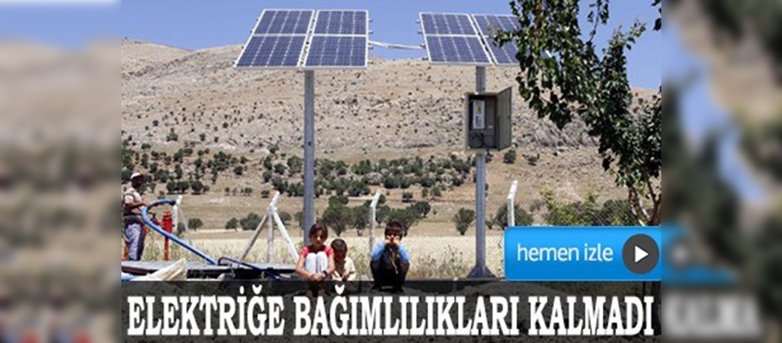 Tarımsal sulamada elektriğe bağımlılıkları kalmadı