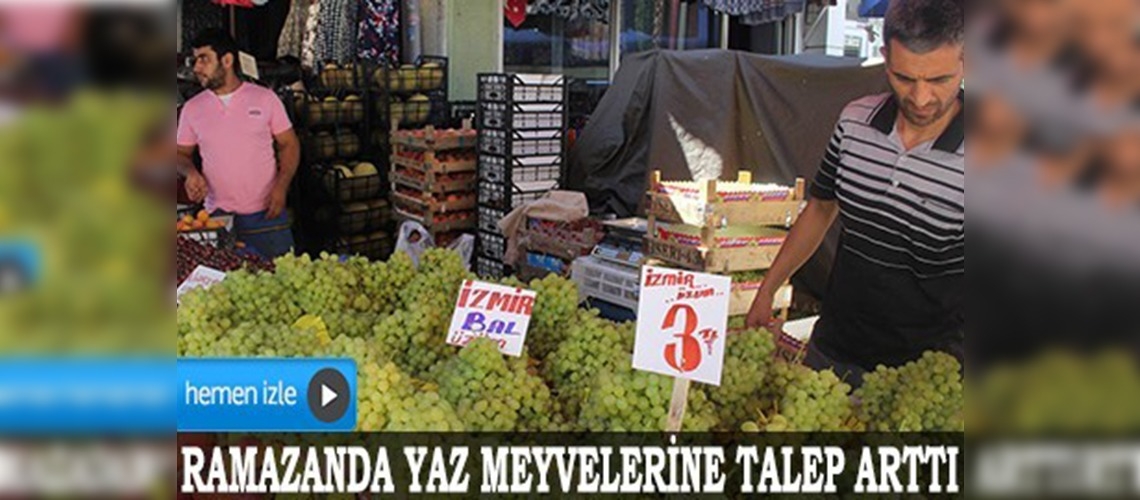 Yaz meyveleri pazarı şenlendirdi