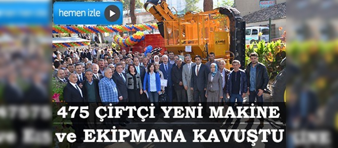 Amasyada üreticilere makine ve ekipman dağıtıldı