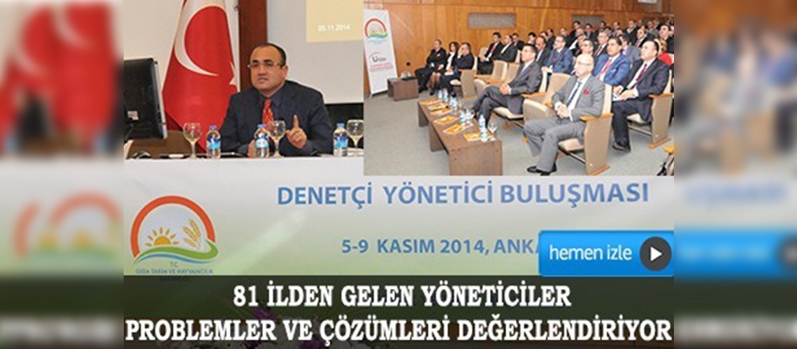 Denetçi-yönetici buluşması Ankara'da yapılıyor