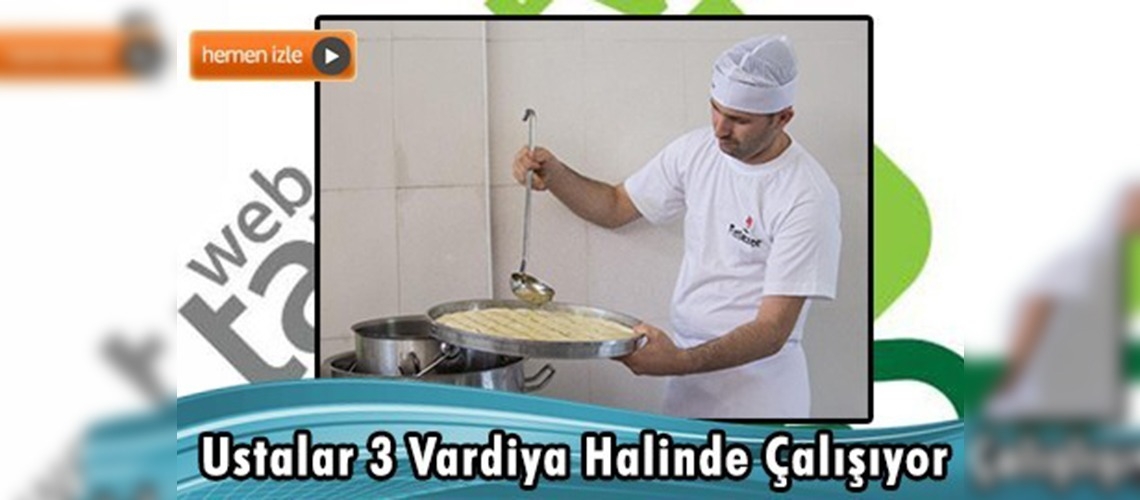 Baklavacıların bayram mesaisi 