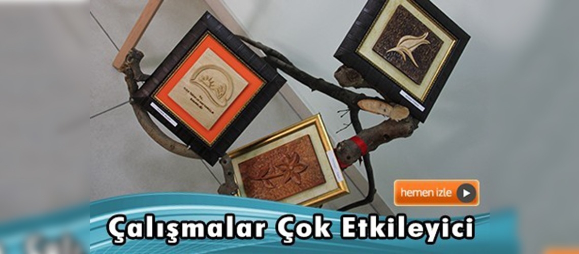 Çalışanlardan ''Geleneksel Ahşap Oymacılık'' Sergisi 