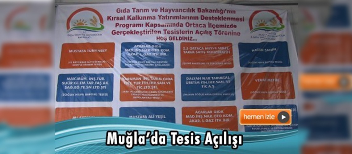 Muğla'da bakanlık destekli tesislere görkemli açılış