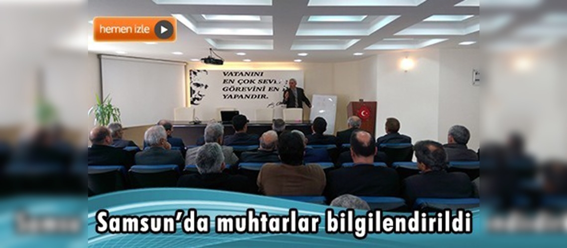 Samsun'da tarım arazilerinin bölünmemesi için muhtarlarla toplanıldı