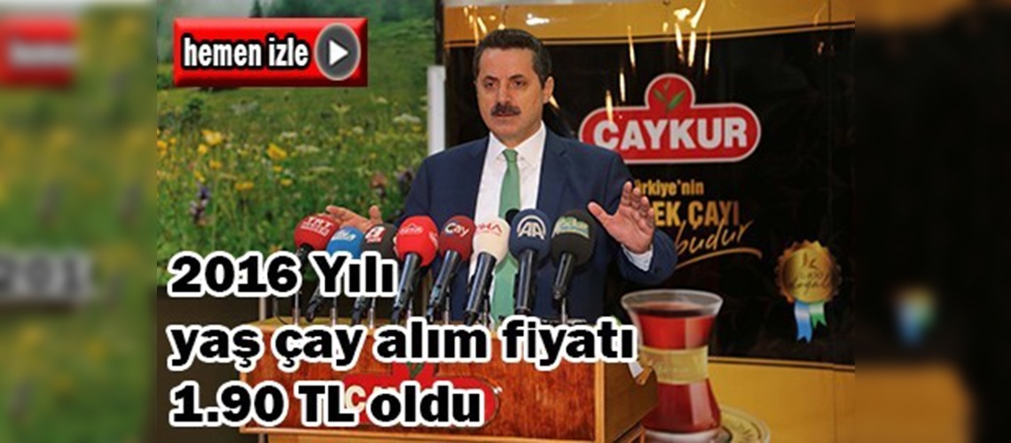 Bakan Çelik yaş çay alım fiyatını açıkladı