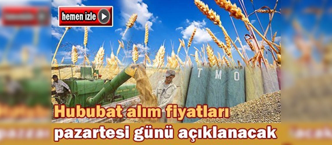 Hububat alım fiyatları