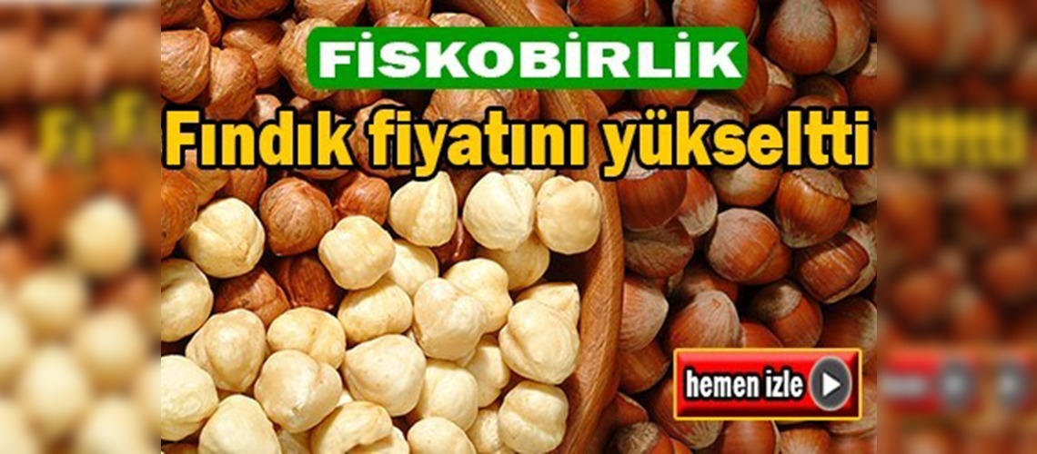 FİSKOBİRLİK fındık fiyatını 14 liraya yükseltti