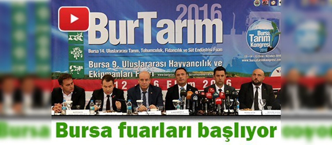 Bursa'da tarım ve hayvancılık sektörü fuarları