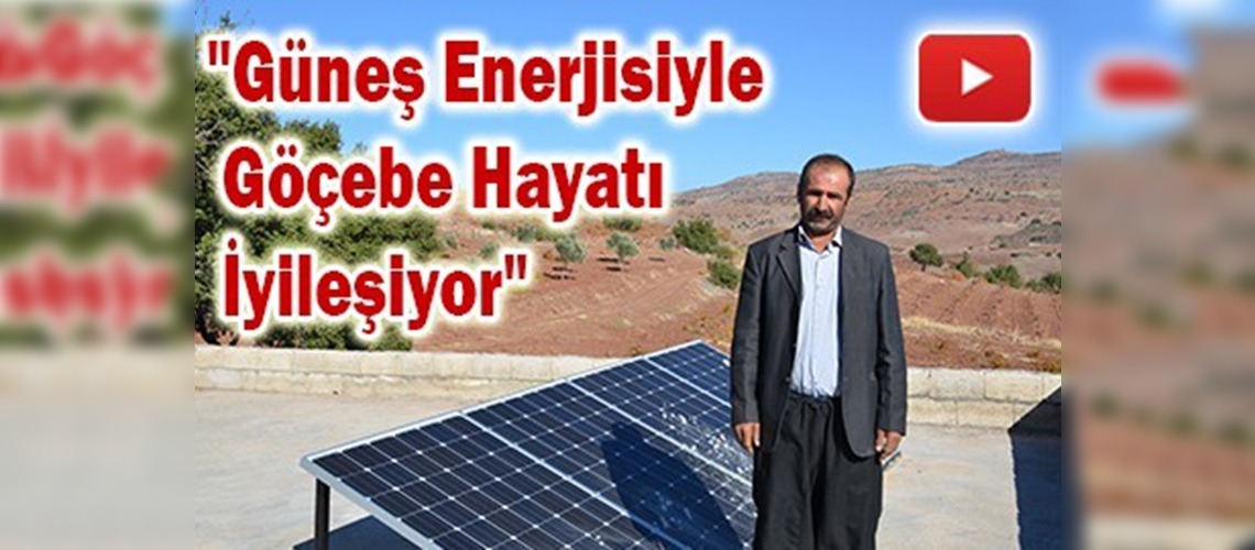 Güneş enerjisi, göçerleri aydınlatıyor