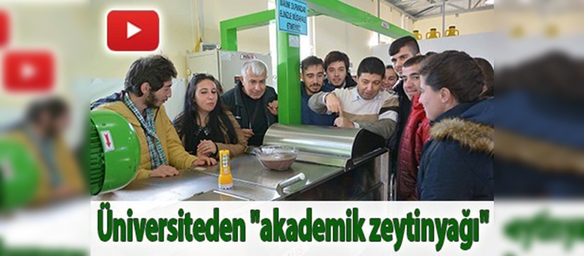 Üniversiteden ''akademik zeytinyağı''