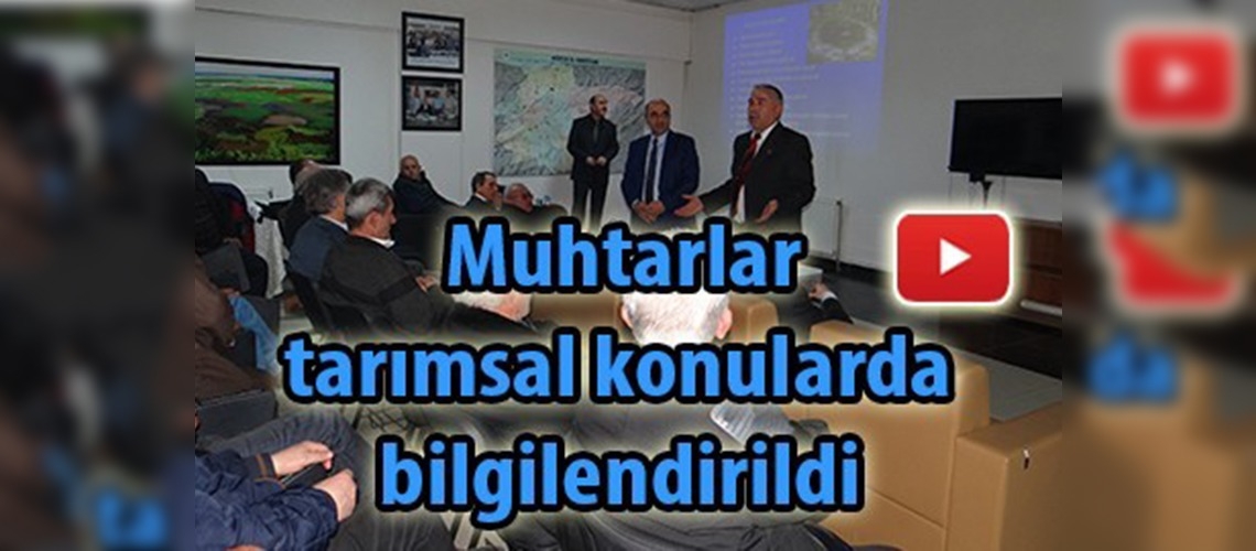 Düzce'de muhtarları bilgilendirme toplantısı