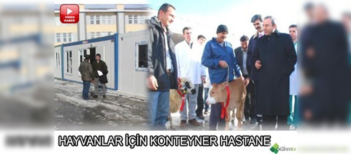 Hayvanlar için konteyner hastane