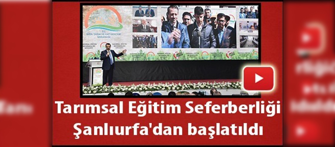 Tarımsal eğitim seferberliği başladı