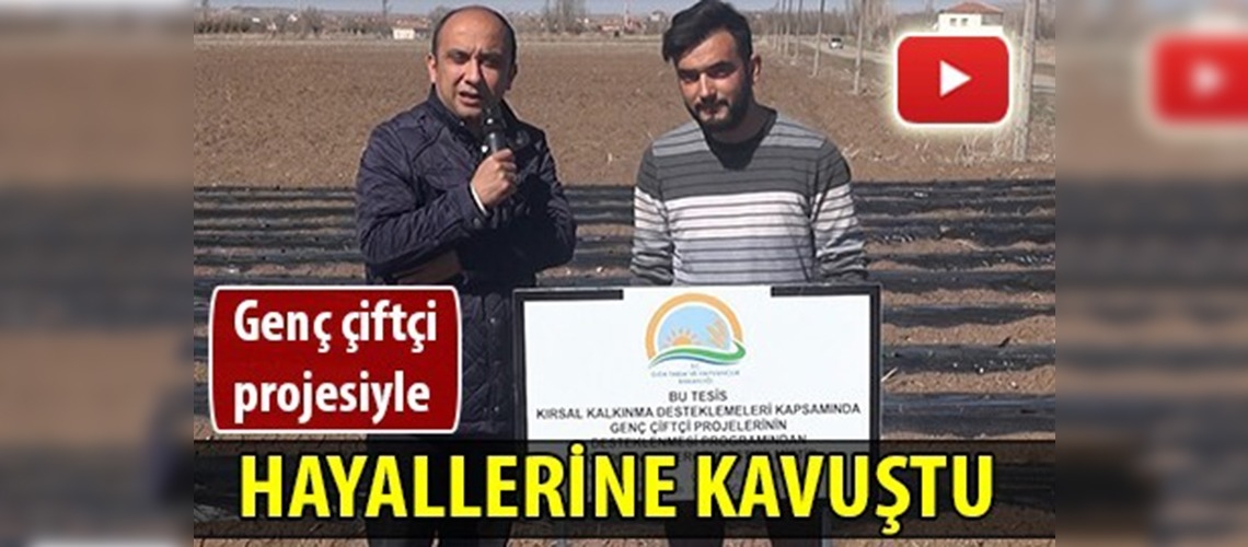 Hibe desteğiyle çilek bahçesi kurdu