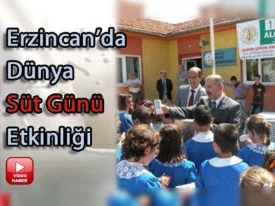 Erzincan'da dünya süt günü okulda kutlandı