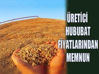 Üretici hububat fiyatından memnun