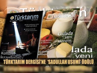 TÜRKTARIM Dergisi'ne ödül !