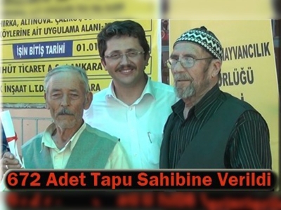 Denizlide arazi toplulaştırılmasında yeni tapular dağıtıldı